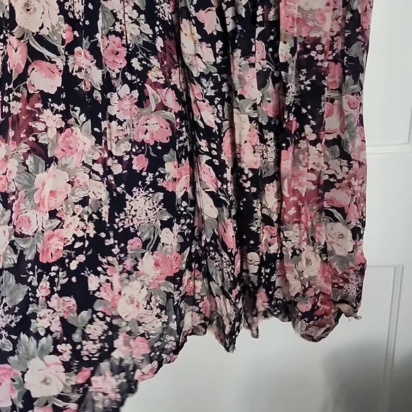 Papillon floral crinkle dress vintage from the 90s - Picture 7 of 14